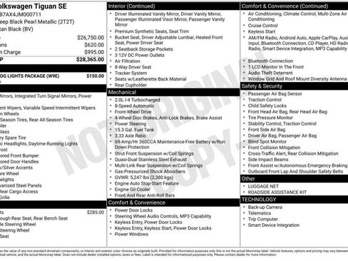Used 2018 Volkswagen Tiguan SE w/ Front Fog Lights Package FWD image 6