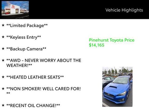 Used 2017 Subaru WRX Limited image 13