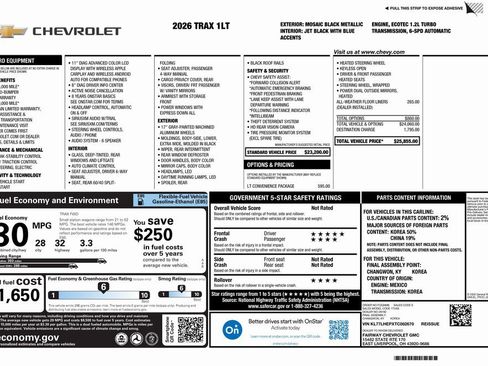 New 2026 Chevrolet Trax LT w/ LT Convenience Package image 4
