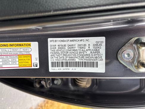 Certified 2020 Honda Accord EX-L image 31