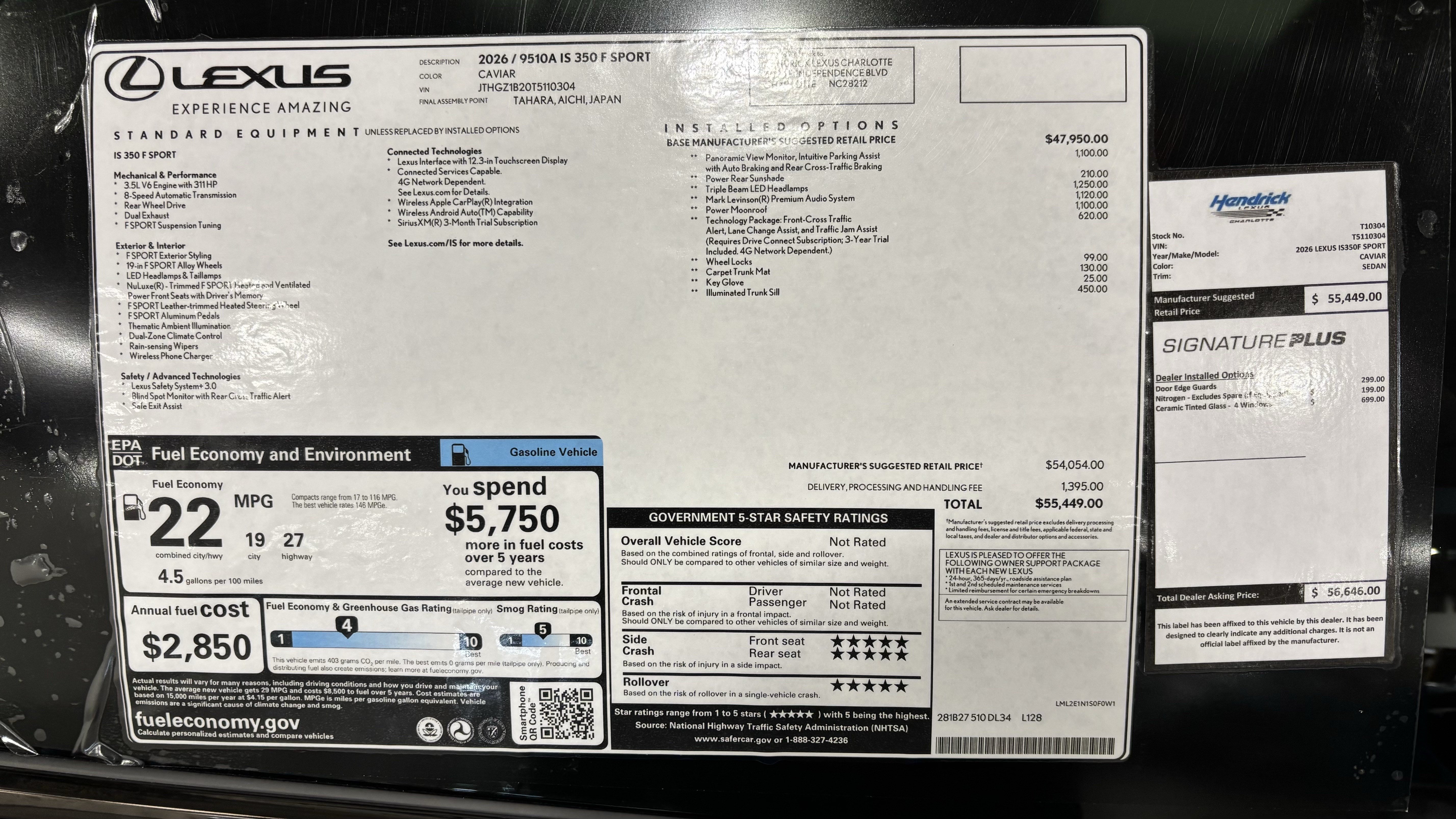 New 2026 Lexus IS 350 F Sport w/ Technology Package RWD image 42