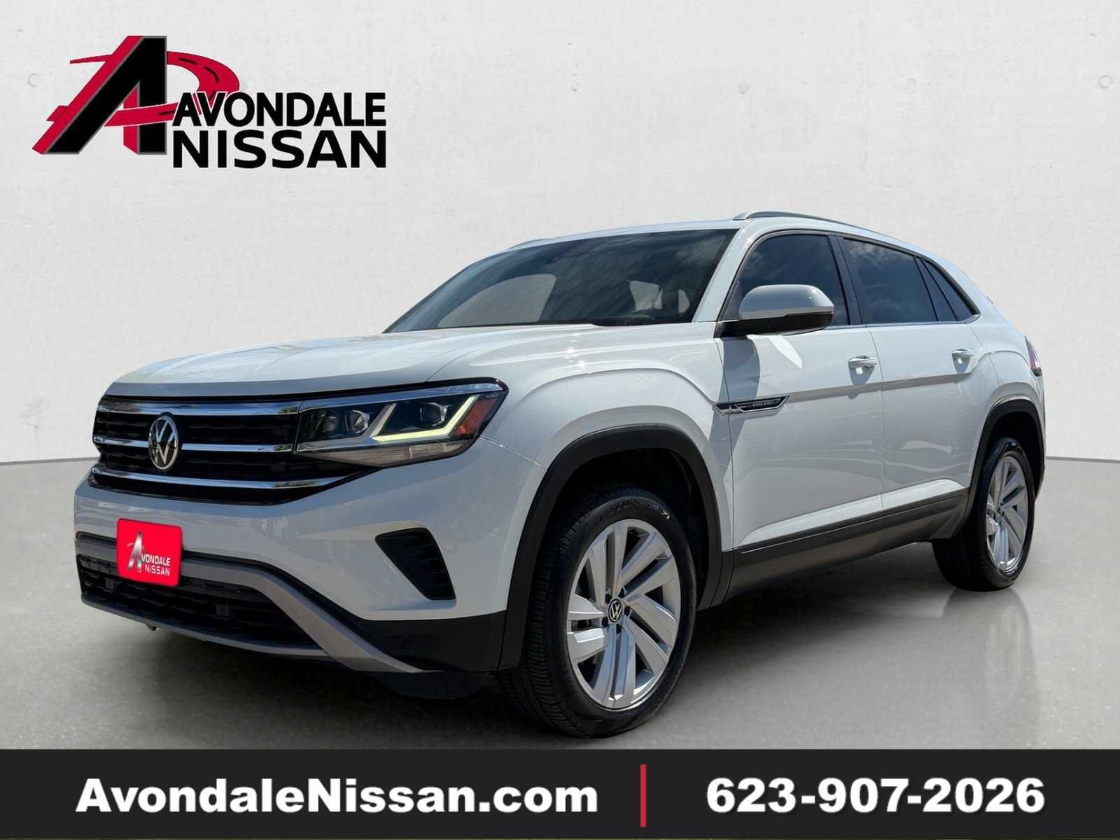 Used 2021 Volkswagen Atlas Cross Sport SE w/ Panoramic Sunroof Package FWD image 1
