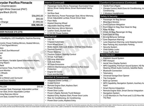Used 2026 Chrysler Pacifica Pinnacle FWD image 42