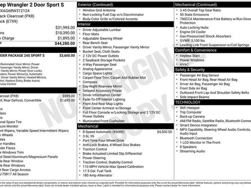 Used 2024 Jeep Wrangler Sport AWD/4WD image 7
