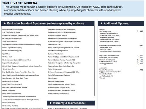 Certified 2023 Maserati Levante Modena AWD/4WD image 1