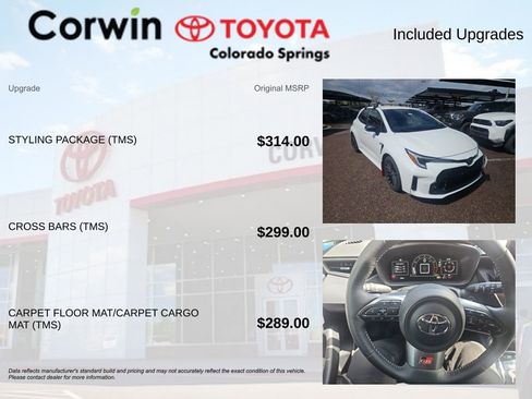 Used 2024 Toyota Corolla GR w/ Styling Package (TMS) AWD/4WD image 7