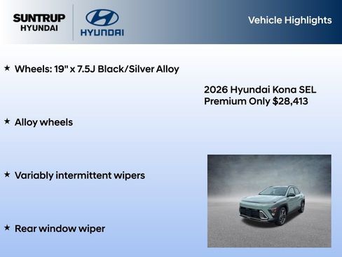 New 2026 Hyundai Kona SEL Premium FWD image 15