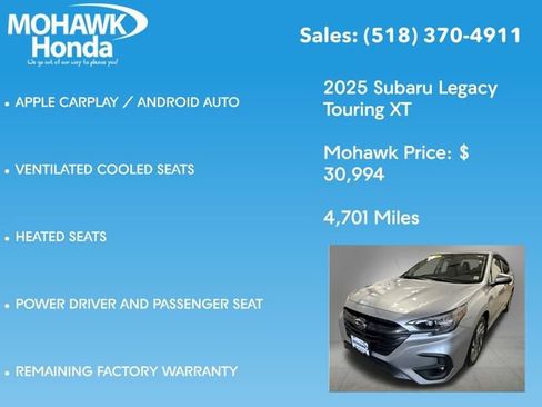 Used 2025 Subaru Legacy Touring XT AWD/4WD image 14