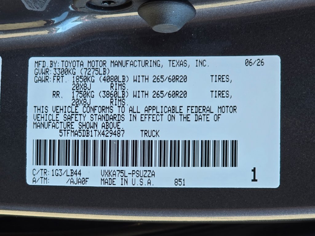 Used 2026 Toyota Tundra 1794 Edition AWD/4WD image 28