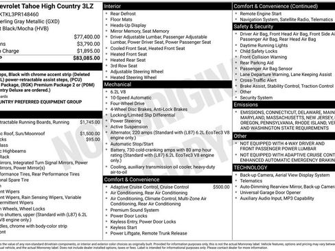 Used 2023 Chevrolet Tahoe High Country image 37