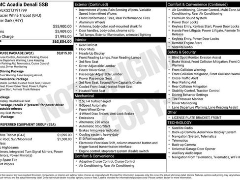 New 2026 GMC Acadia Denali w/ Super Cruise Package FWD image 46