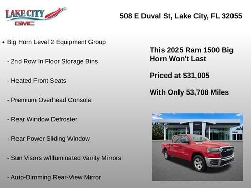 Used 2025 RAM 1500 Big Horn AWD/4WD image 8