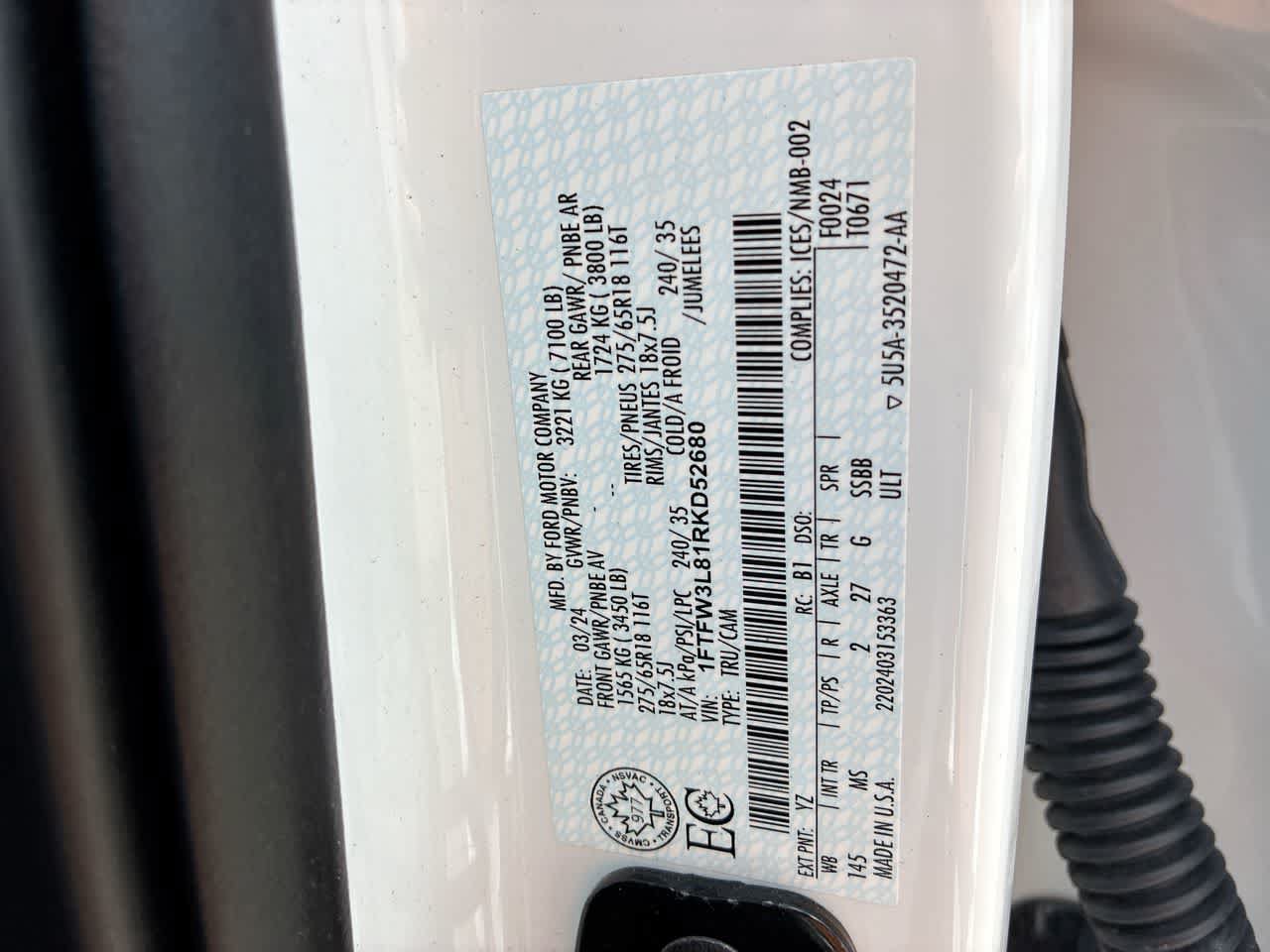 Used 2024 Ford F150 XLT AWD/4WD image 32