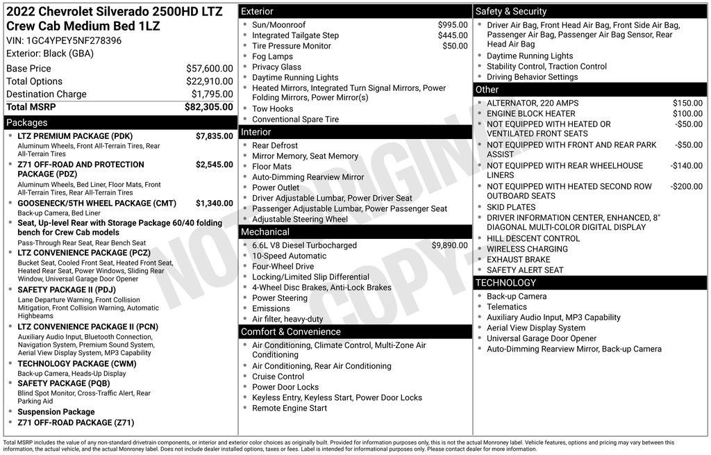 Used 2022 Chevrolet Silverado 2500 LTZ w/ LTZ Premium Package AWD/4WD image 30