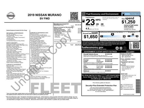 Used 2019 Nissan Murano SV w/ Cargo Package image 32