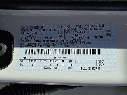 Certified 2025 Ford F150 Lariat w/ Equipment Group 501A Mid AWD/4WD image 31
