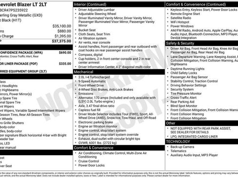 Used 2023 Chevrolet Blazer LT w/ Driver Confidence Package image 24