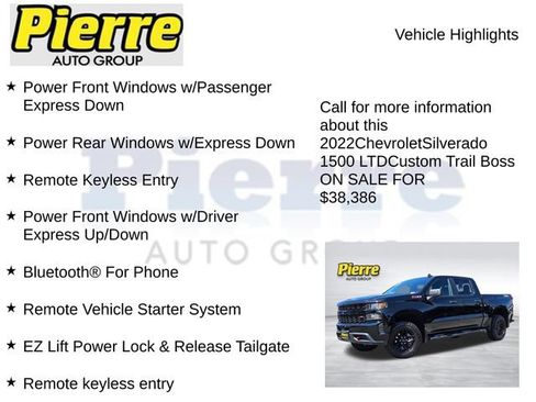 Used 2022 Chevrolet Silverado 1500 Custom Trail Boss w/ Midnight Edition AWD/4WD image 22