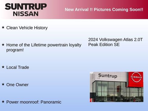 Used 2024 Volkswagen Atlas Peak Edition SE AWD/4WD image 3