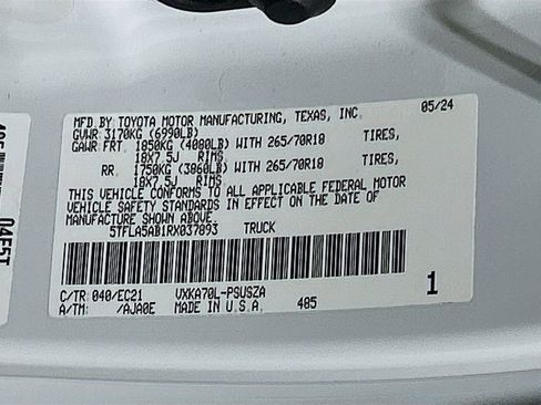 Used 2024 Toyota Tundra SR5 w/ TRD Off-Road Premium Package RWD image 29
