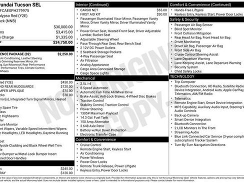 Used 2023 Hyundai Tucson SEL w/ Convenience Package AWD/4WD image 37