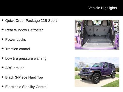 New 2026 Jeep Wrangler Unlimited Sport AWD/4WD image 3