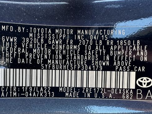 Used 2015 Toyota Corolla S Premium image 34