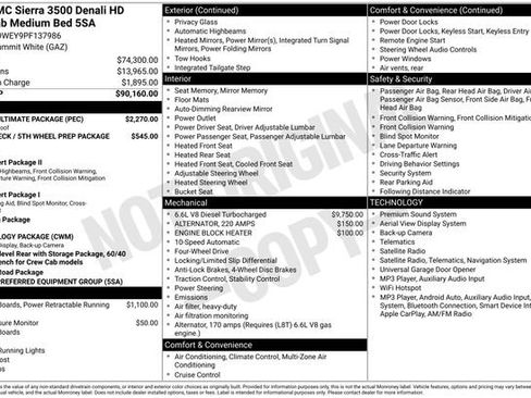 Used 2023 GMC Sierra 3500 Denali w/ Denali Ultimate Package AWD/4WD image 3