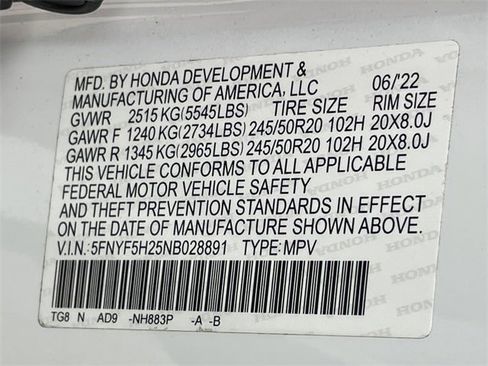 Certified 2022 Honda Pilot Special Edition image 29