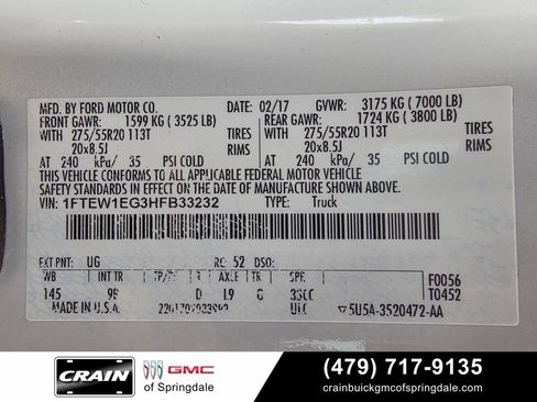 Used 2017 Ford F150 Platinum w/ Equipment Group 701A Luxury AWD/4WD image 33
