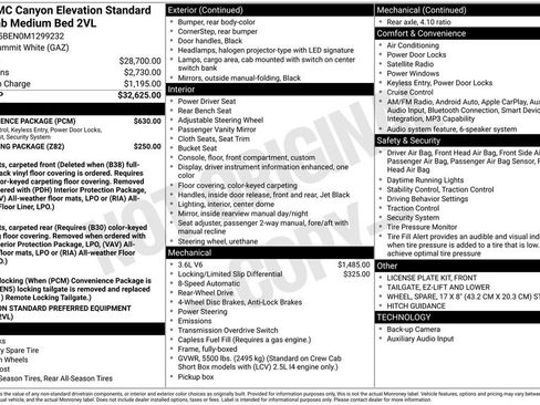 Used 2021 GMC Canyon Elevation Standard w/ Convenience Package image 26