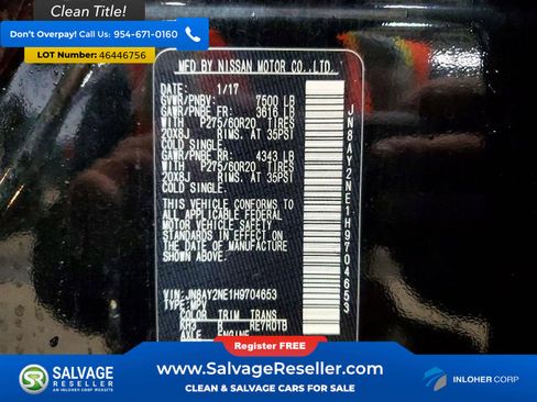 Used 2017 Nissan Armada Platinum w/ Captain Seat Package AWD/4WD image 17