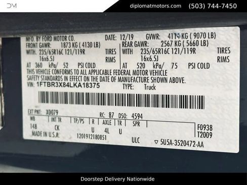 Used 2020 Ford Transit 250 148 High Roof Extended RWD image 50