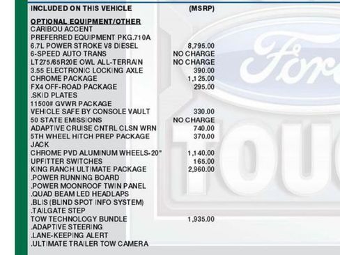 Used 2017 Ford F350 King Ranch w/ King Ranch Ultimate Package AWD/4WD image 2
