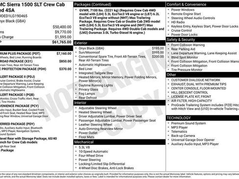 Used 2020 GMC Sierra 1500 SLT w/ SLT Premium Plus Package image 49