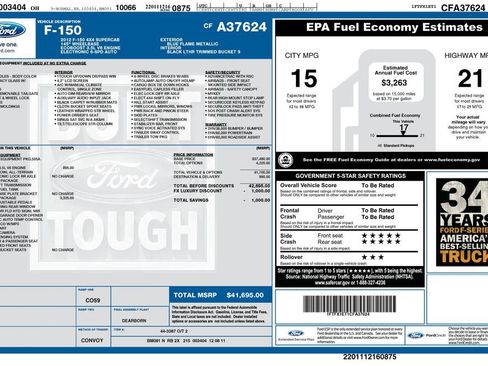 Used 2012 Ford F150 FX4 w/ FX Luxury Pkg AWD/4WD image 2
