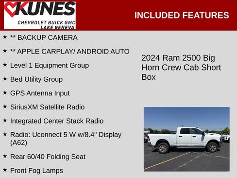 Used 2024 RAM 2500 Big Horn w/ Bed Utility Group AWD/4WD image 2