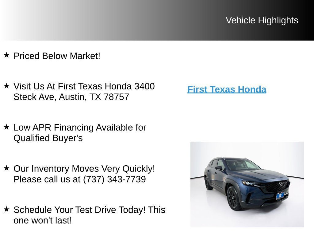 Used 2025 MAZDA CX-50 AWD 2.5 S w/ Weather Package image 9