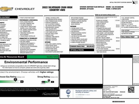 Used 2022 Chevrolet Silverado 3500 High Country w/ Technology Package image 4