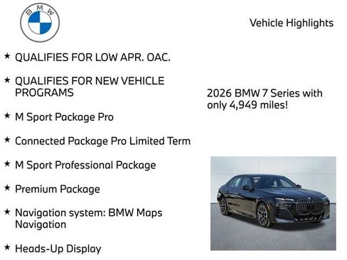 Used 2026 BMW 740i xDrive AWD/4WD image 8