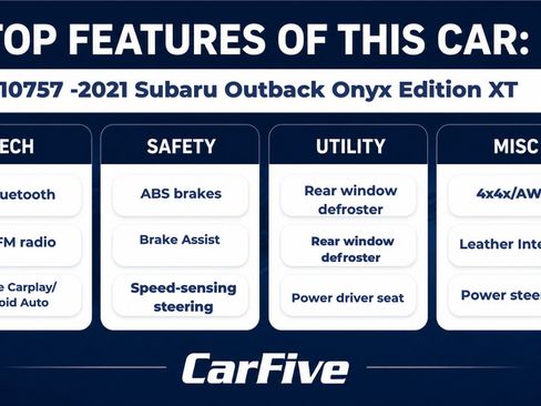 Used 2021 Subaru Outback Onyx Edition XT AWD/4WD image 31
