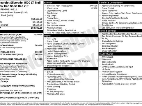 Certified 2021 Chevrolet Silverado 1500 LT Trail Boss w/ Convenience Package II AWD/4WD image 2