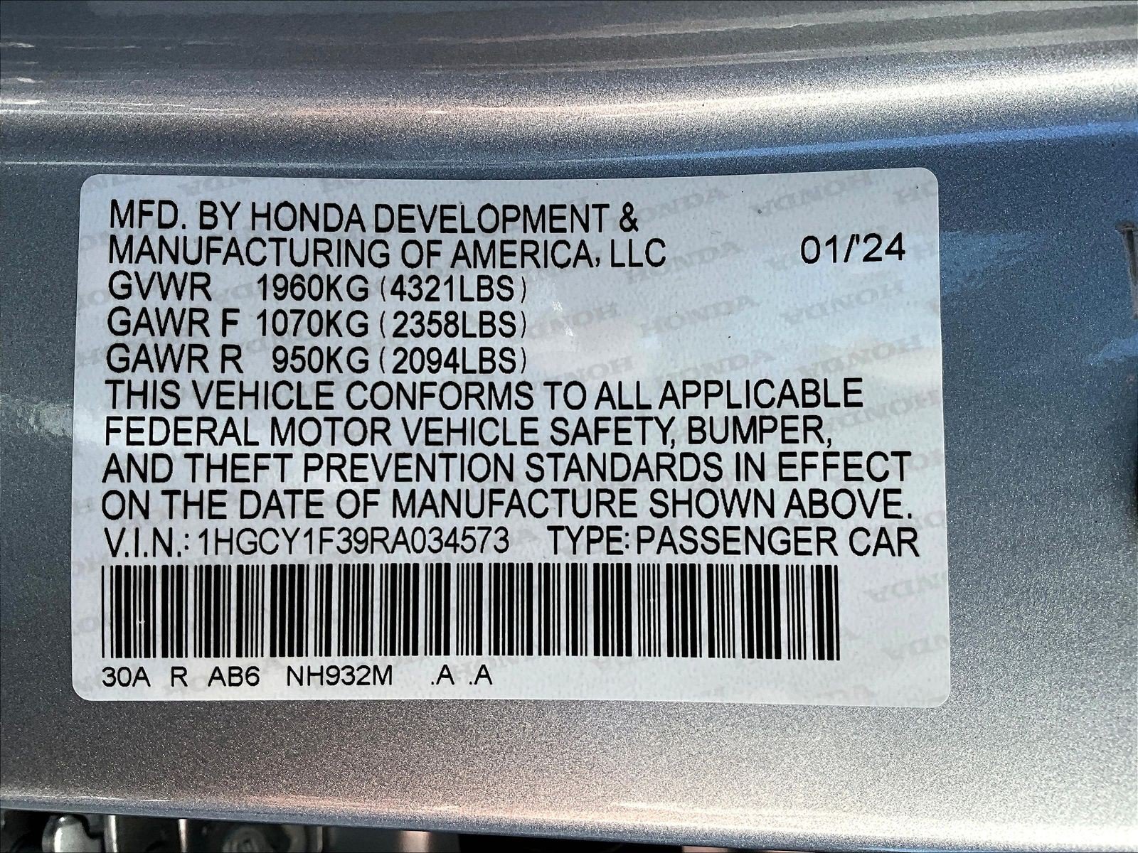 Used 2024 Honda Accord EX image 18