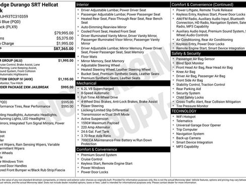 Used 2026 Dodge Durango SRT Hellcat w/ Premium Group AWD/4WD image 10