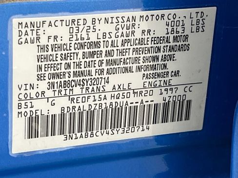 Used 2025 Nissan Sentra SV FWD image 64