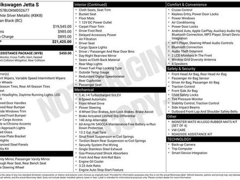 Used 2019 Volkswagen Jetta S w/ Driver Assistance Package image 38