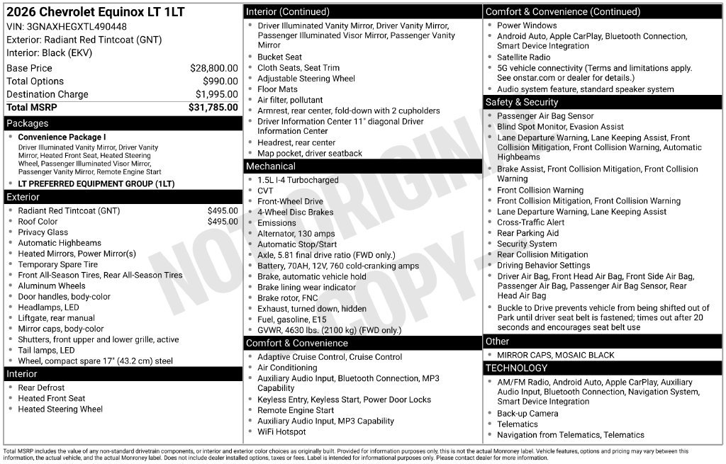 Used 2026 Chevrolet Equinox LT FWD image 11