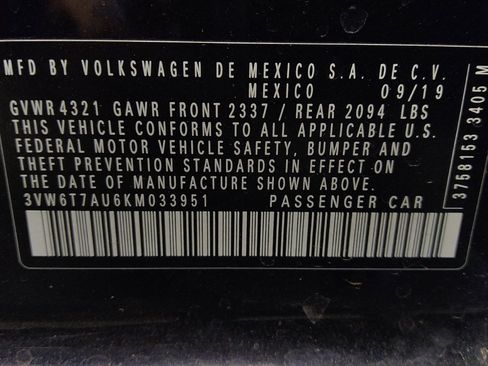 Used 2019 Volkswagen GTI SE w/ SE Experience Package FWD image 33