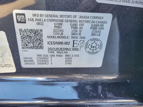 Certified 2022 Chevrolet Silverado 1500 High Country image 26