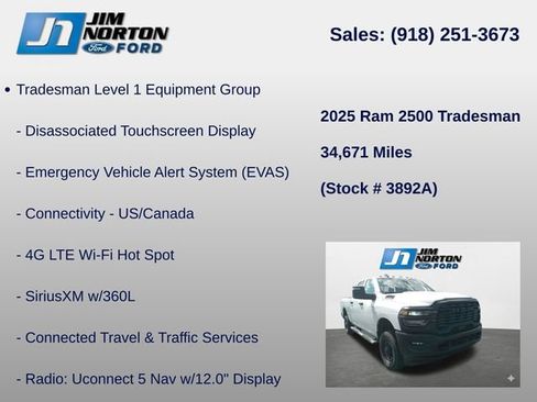 Used 2025 RAM 2500 Tradesman AWD/4WD image 17